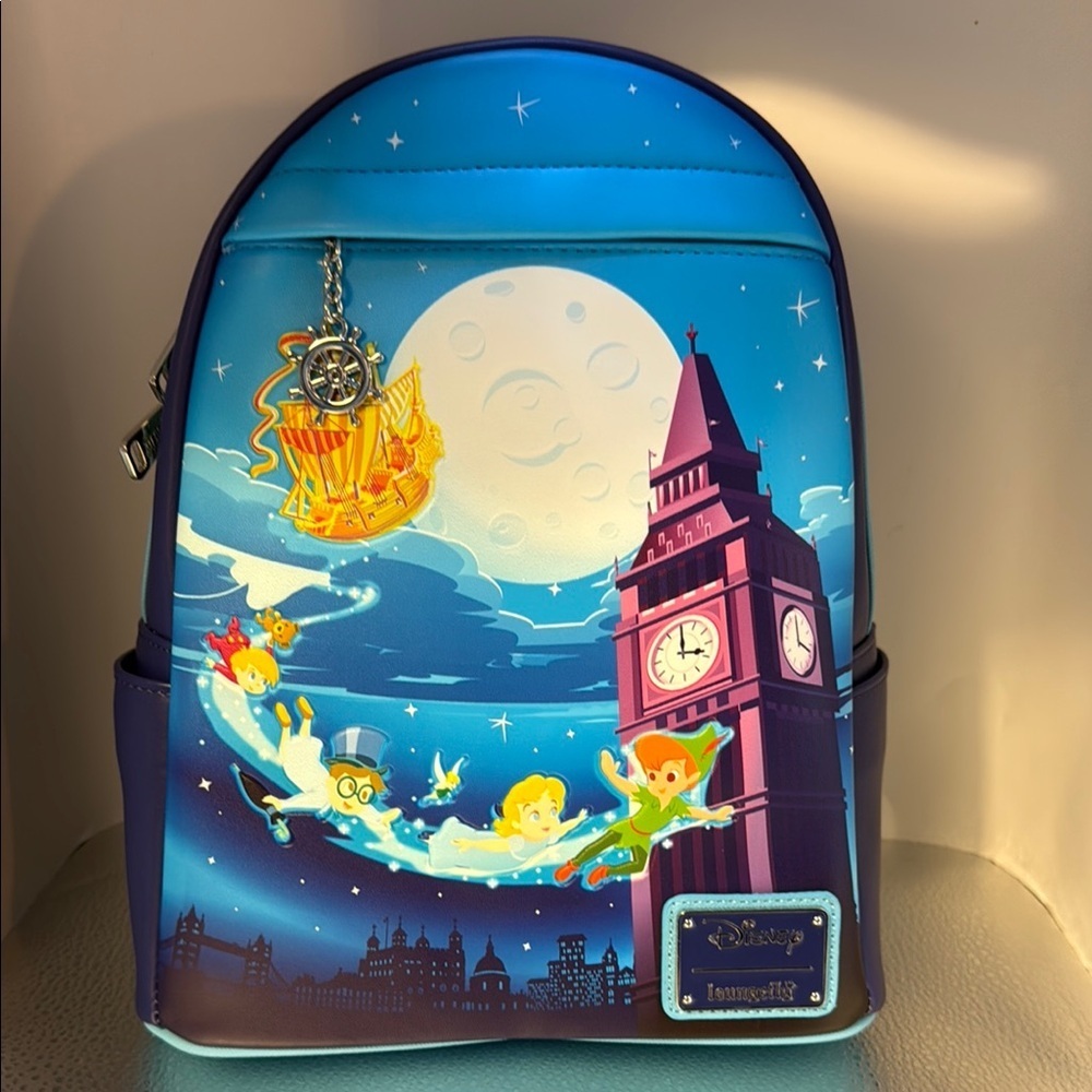 Loungefly Blue Peter Pan London Scene Backpack​